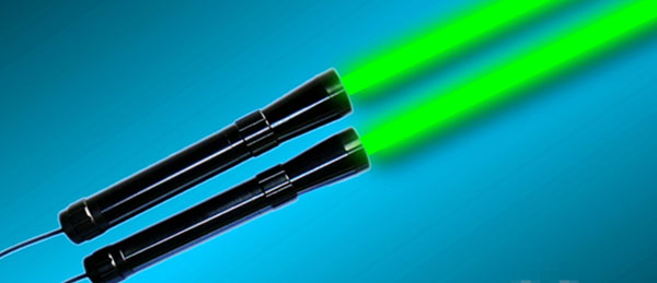 초점조절 가능 녹색 레이저 손전등 원거리 발사